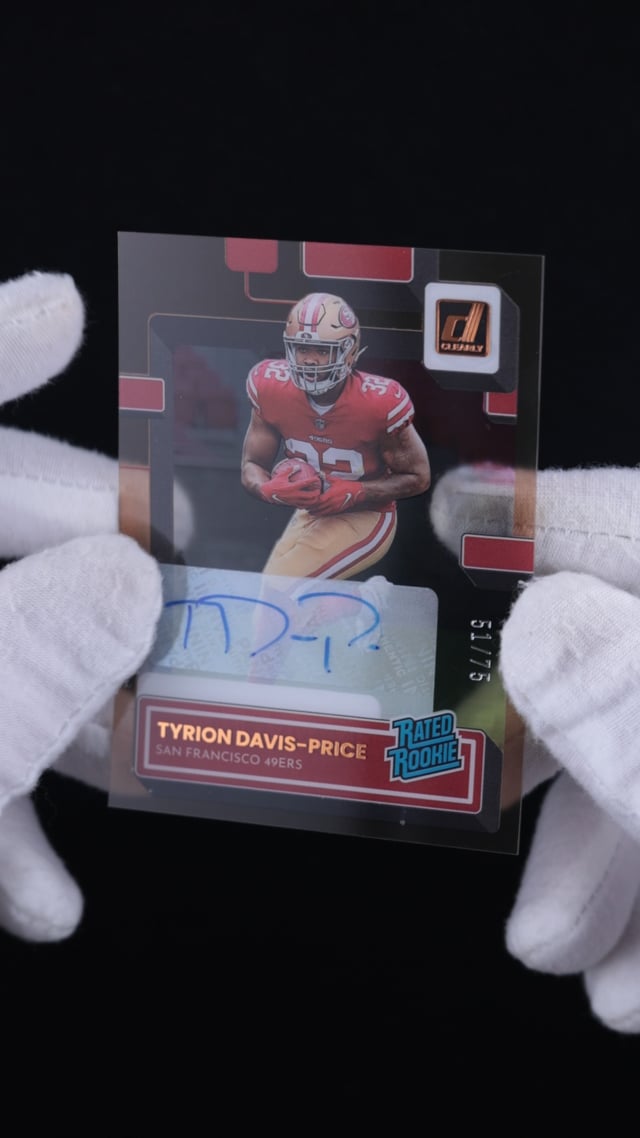 2022 Panini One Tyrion Davis-Price Rookie RPA /49 49ers – Sports Card Market