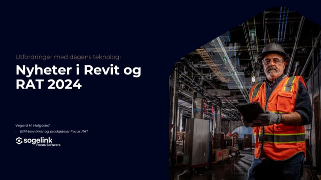 Lansering 2023 Arkitekt: Nyheter i Revit og Focus RAT 24