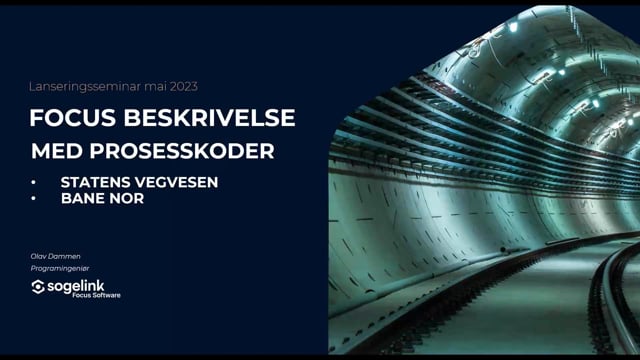 Lanseringsseminar 2023 Samferdsel: Byggebeskrivelser i Skyen med Prosesskoder