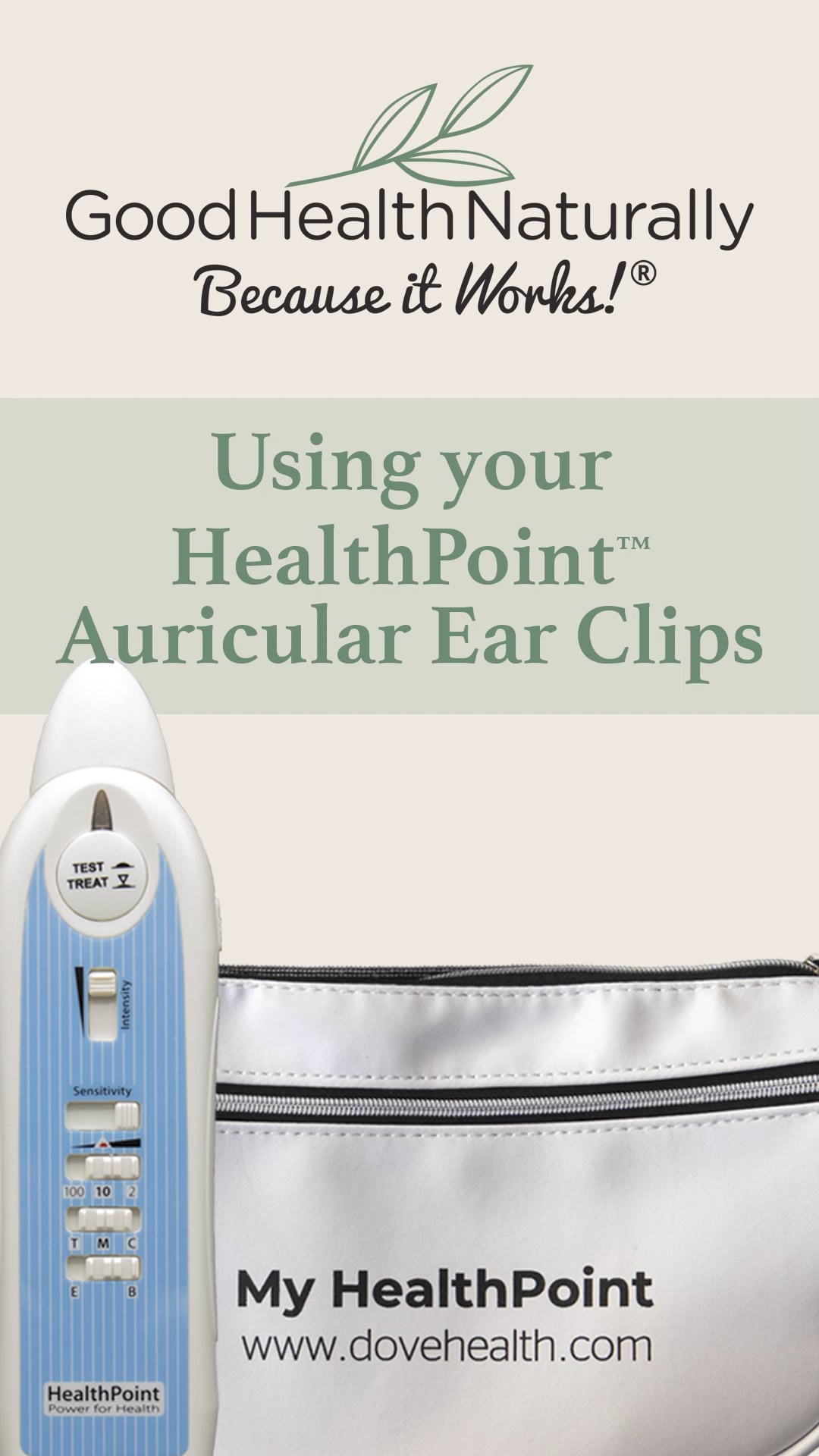 Using Auricular Ear Clips with your HealthPoint™ on Vimeo