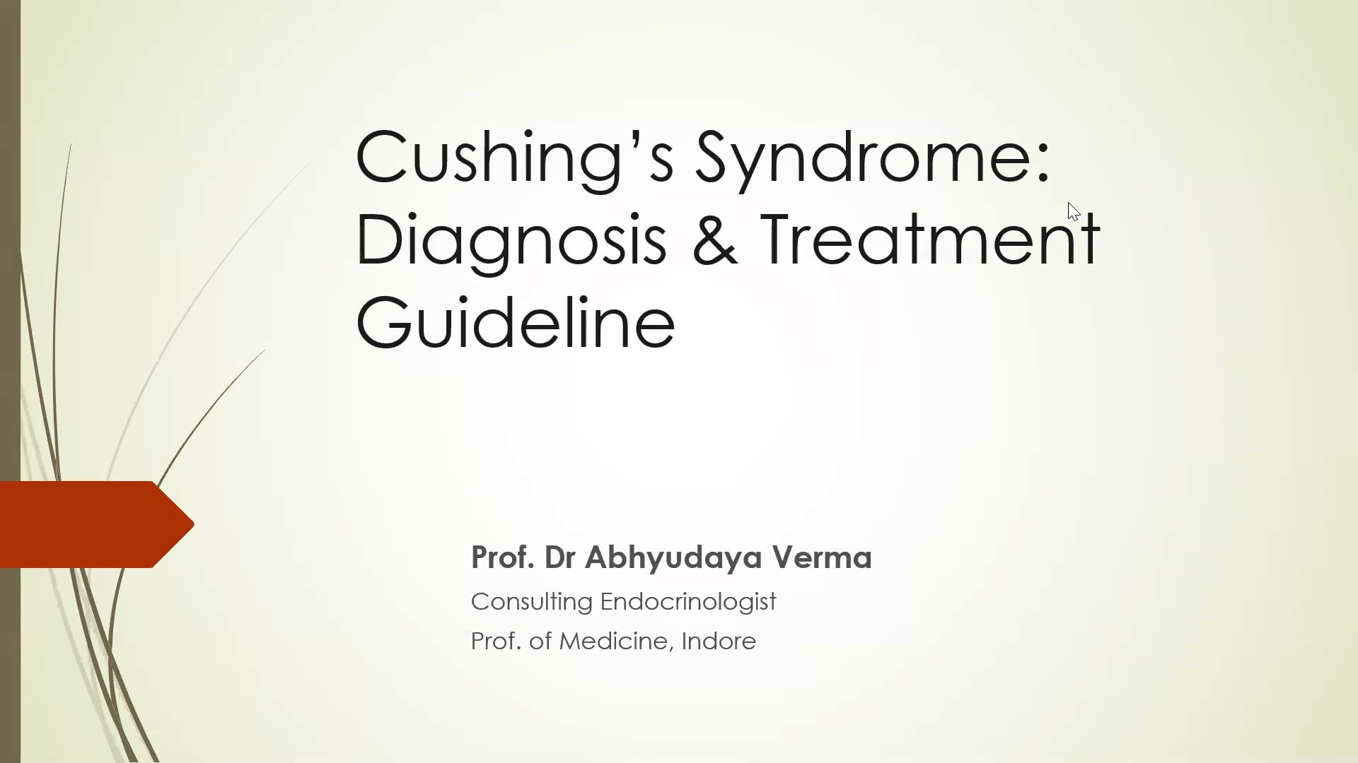 Cushing's Syndrome Diagnosis and Treatment Guideline on Vimeo
