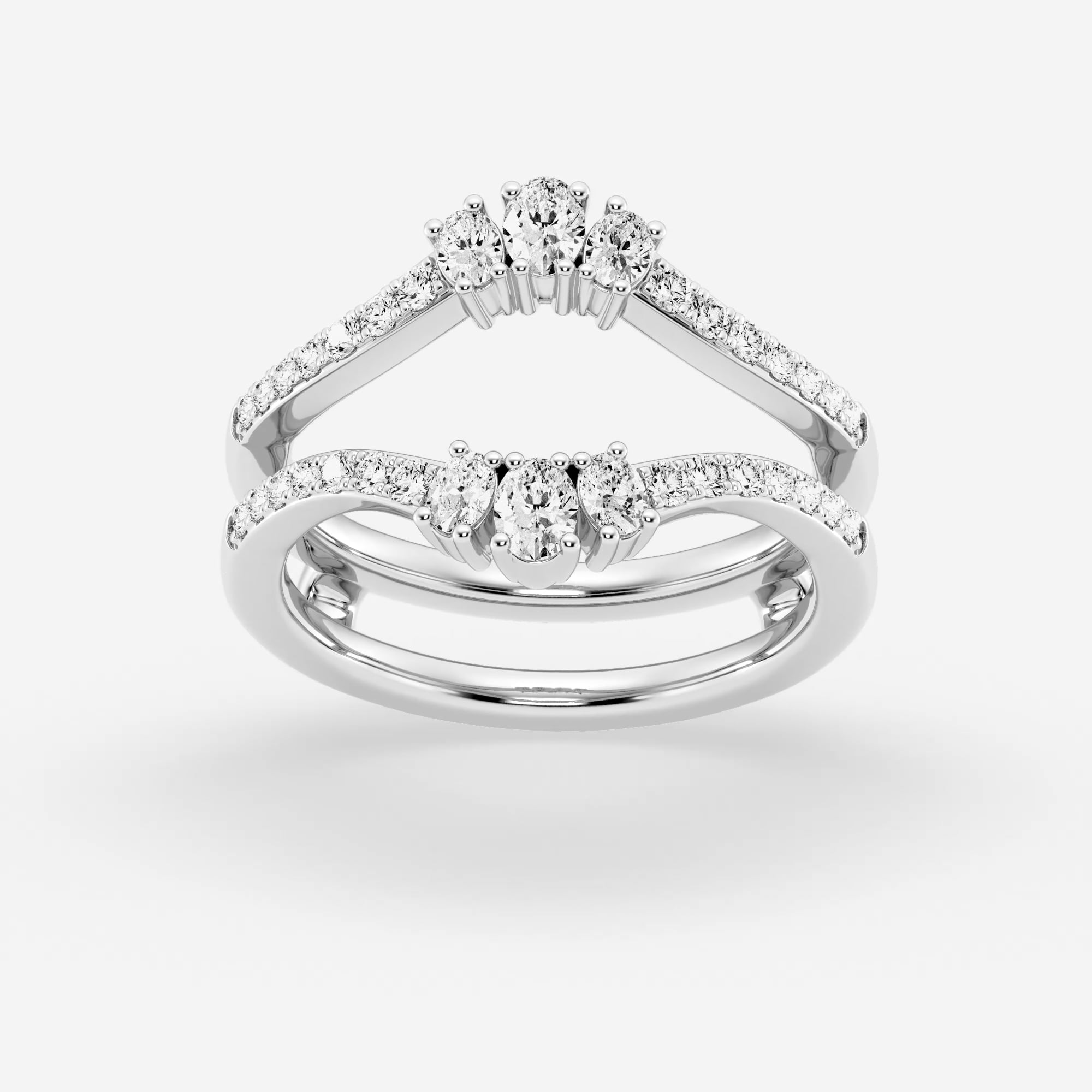1/2 ctw Oval Lab Grown Diamond Ring Enhancer - Grownbrilliance