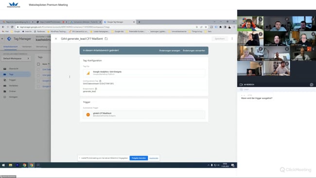 Conversion für Google Asds, Even-Trigger, Doppeltes Tracking, Daten im Data Layer & Kurzanalyse für Lead-Gen über Google Ads mit Micha 11.05.23