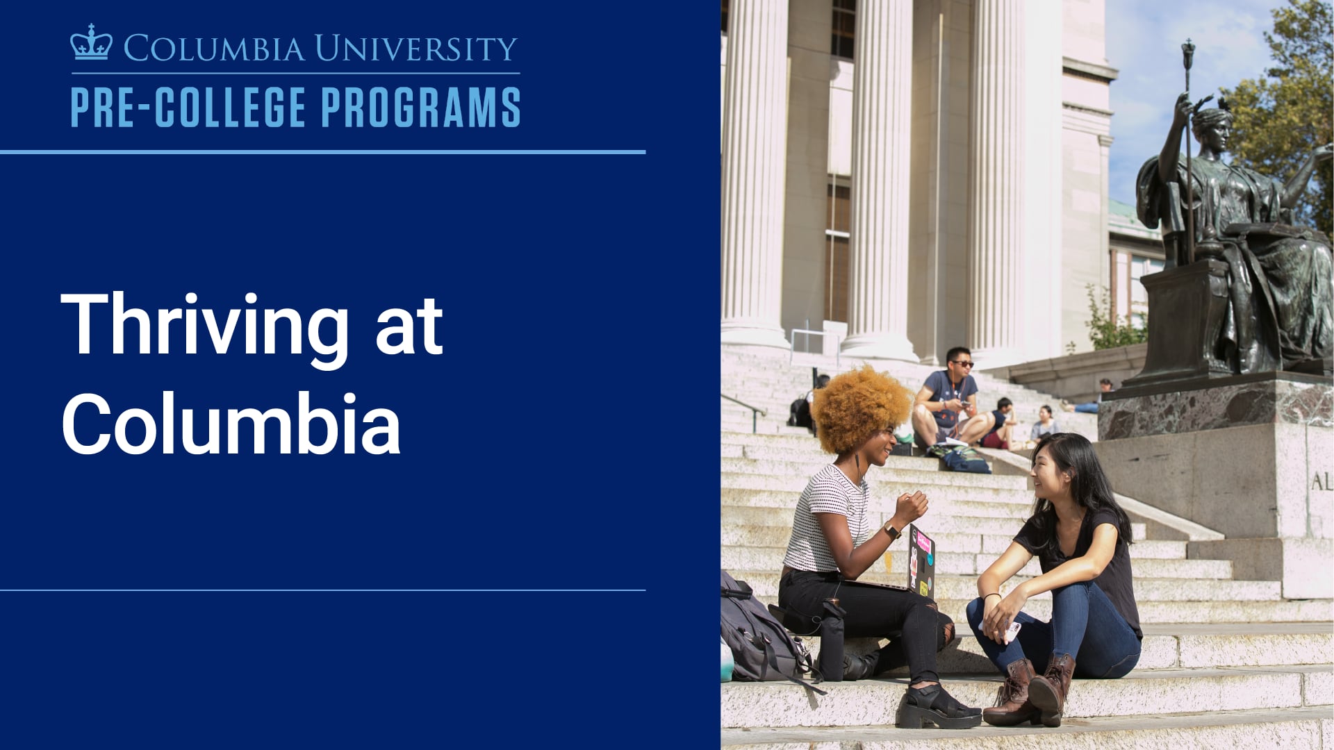 Thriving at Columbia Columbia PreCollege Programs on Vimeo
