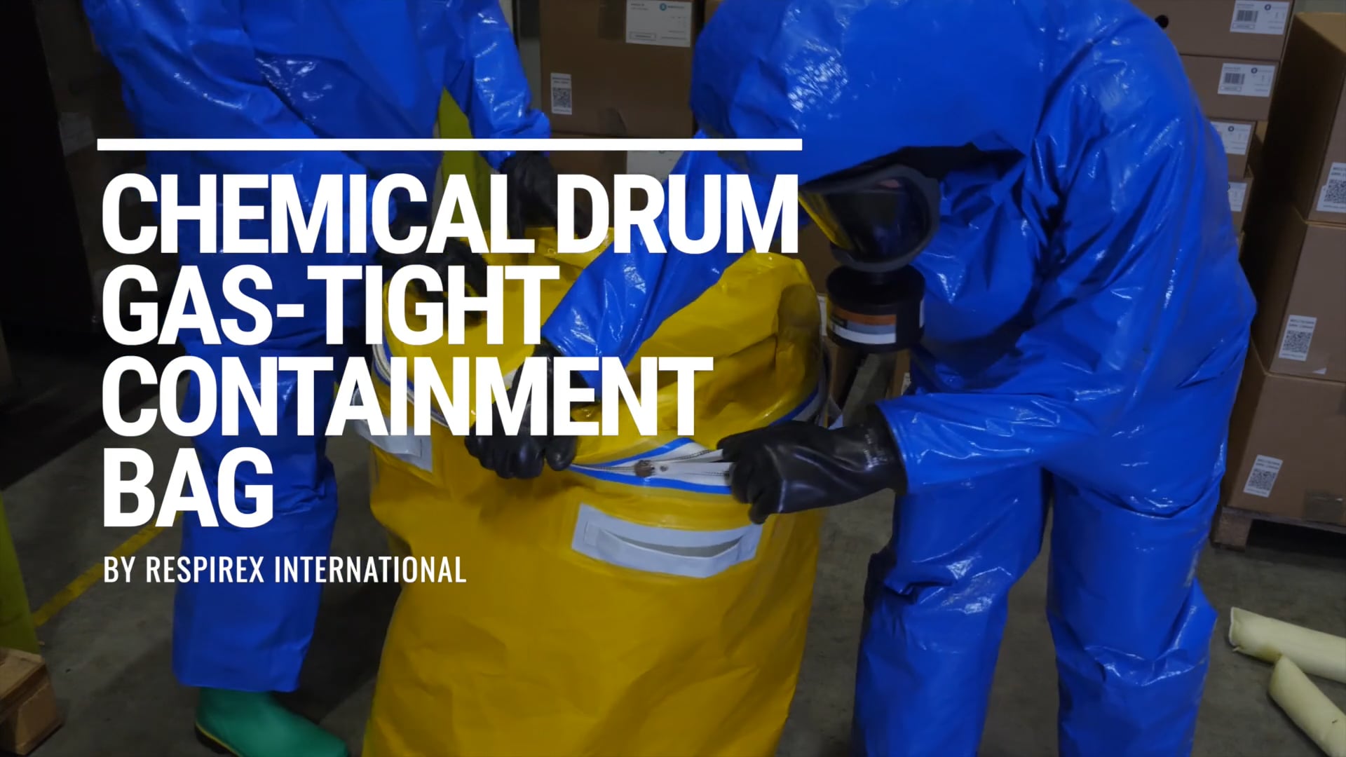 Chemical Drum Gas-Tight Containment Bag on Vimeo