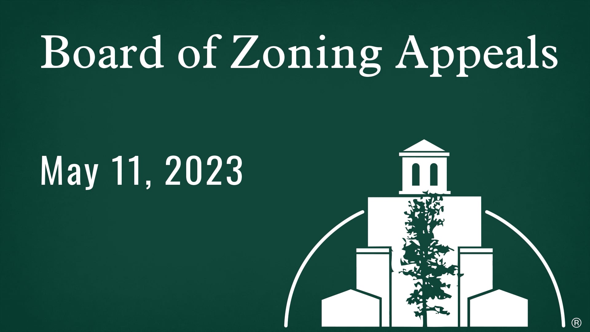 Board of Zoning Appeals May 11