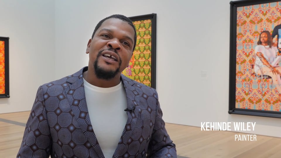 Painting:  Kehinde Wiley, Honoring the Power and Beauty of Everyday People