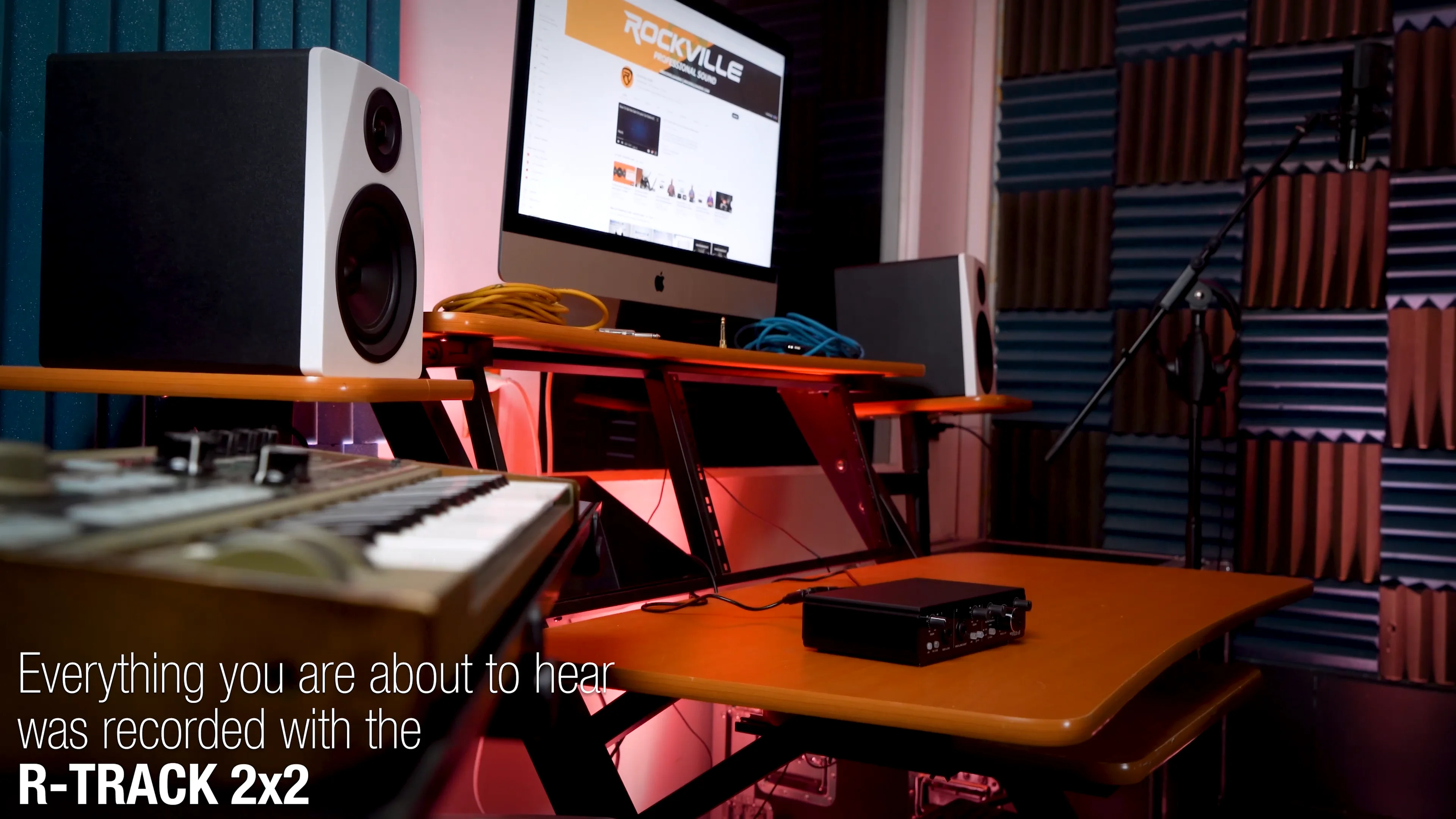Rockville R-TRACK 2x2 バンドル:USBオーディオインターフェース 24 