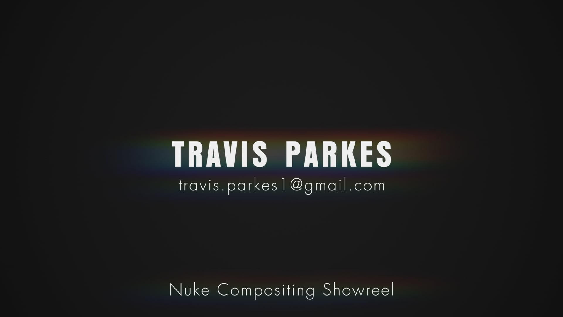 Travis Parkes - Compositing Showreel