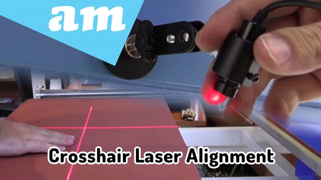 Crosshair Laser Alignment Kit with Magnetic Base for Easy Material Repeating Placement