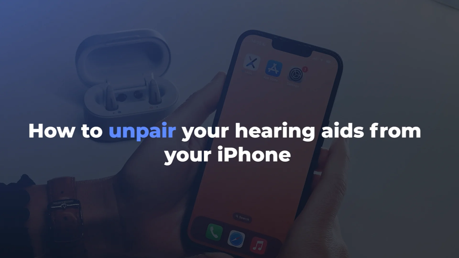 How to unpair your Lexie B2 hearing aids from your iPhoneⓇ on Vimeo