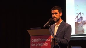 CP presenta llista i programa en una Sala Polivalent plena