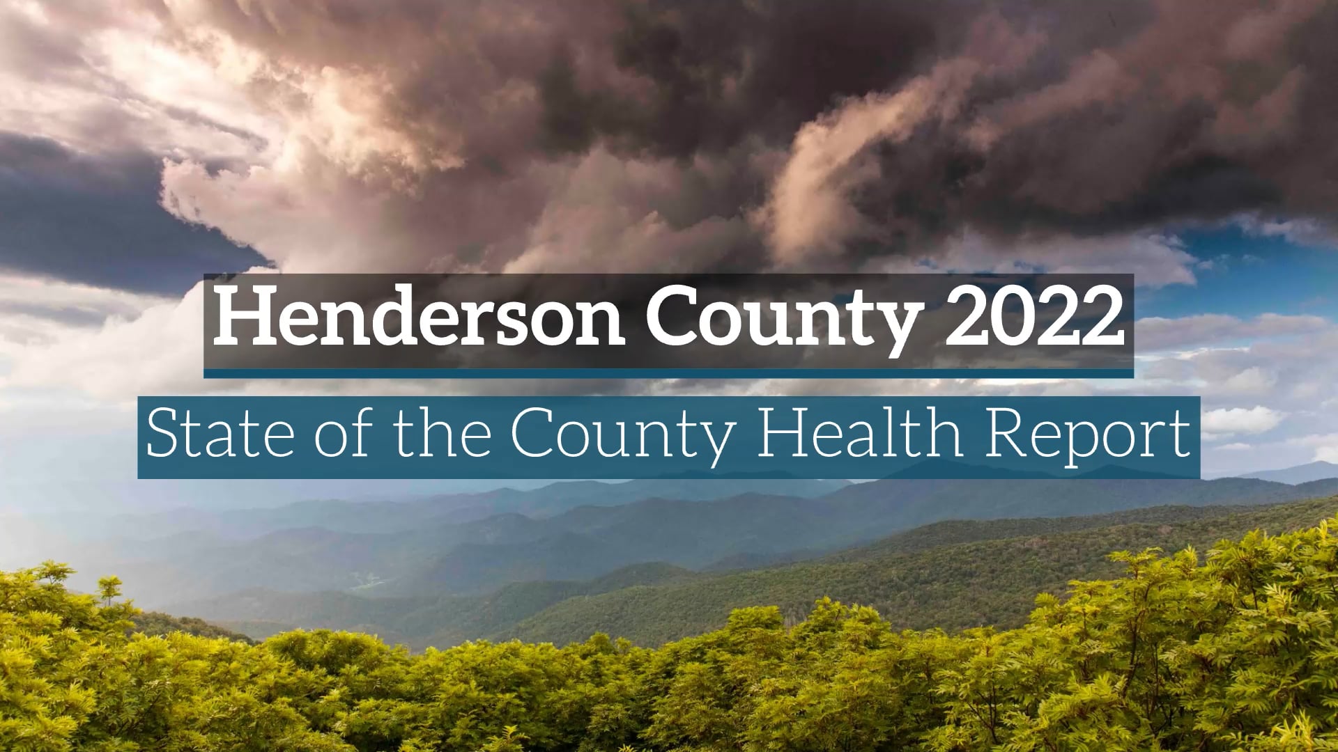 Henderson County 2022 State of the County Health Report on Vimeo