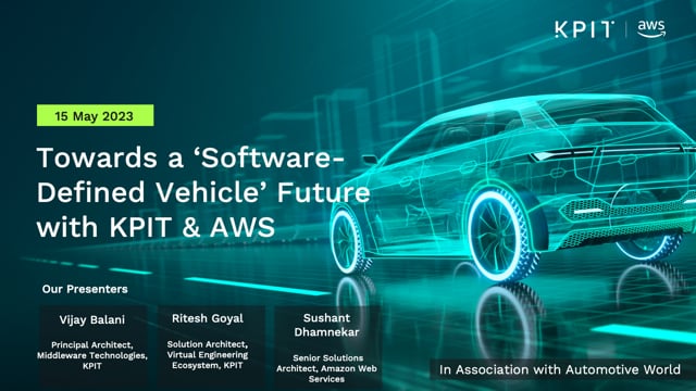 Towards a ‘software-defined vehicle’ future with KPIT and AWS