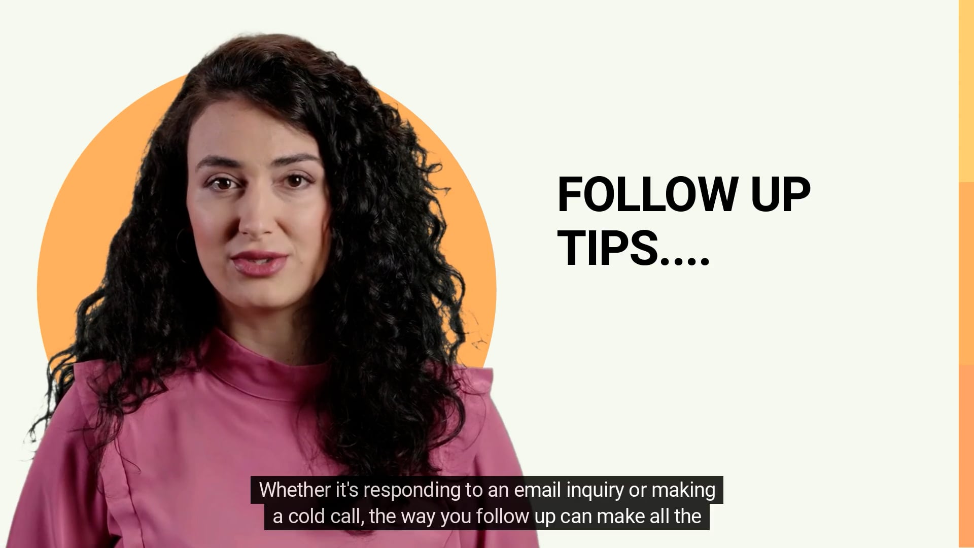Follow Up Tips on Vimeo