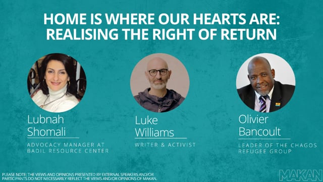 Home is Where Our Hearts Are: Realising the Right of Return