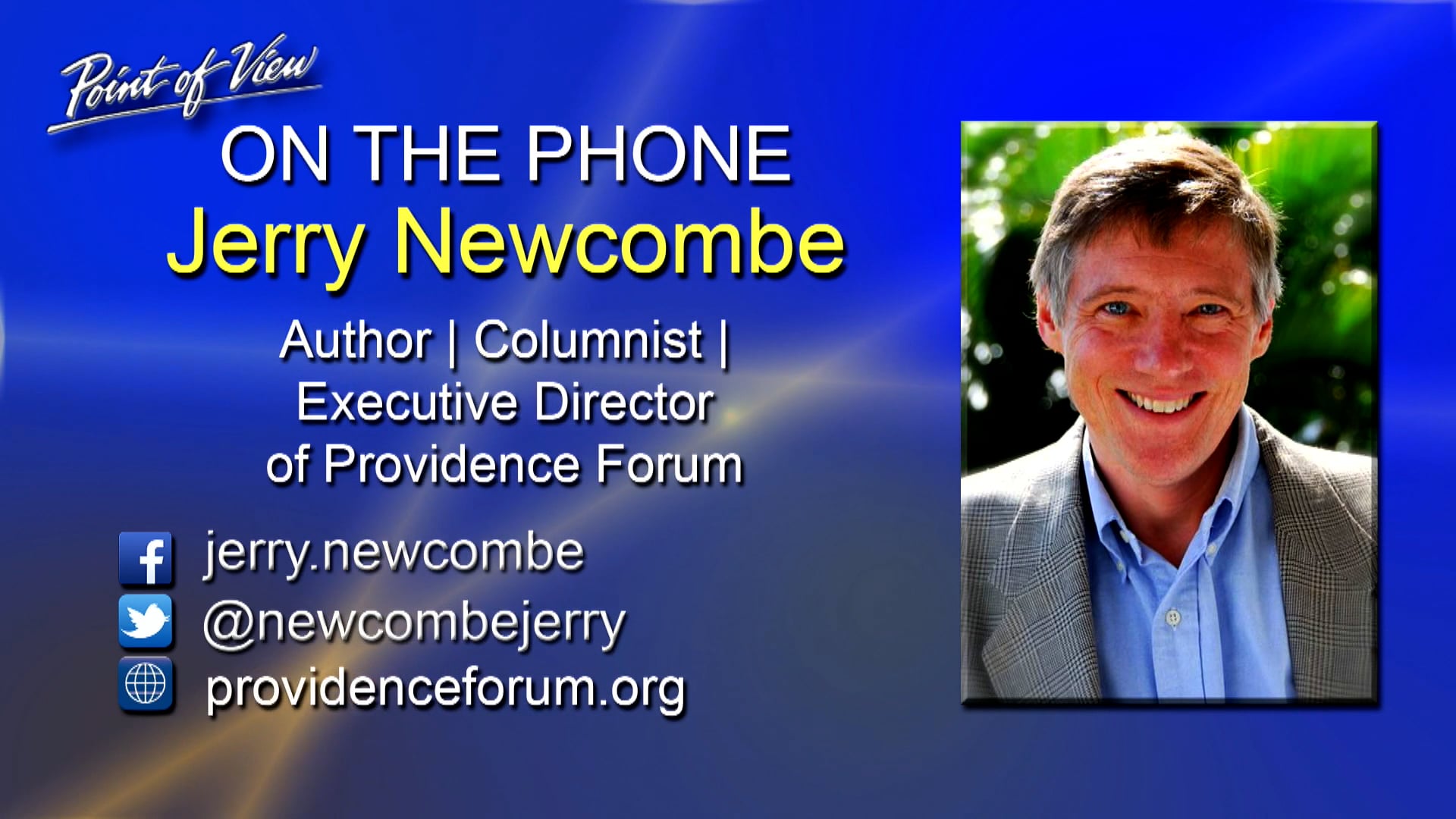 Point of View Livecast Paul Gould, Jerry on Vimeo