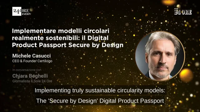 Luxury Summit 2023 Interview with Michele Casucci Truly sustainable circularity models