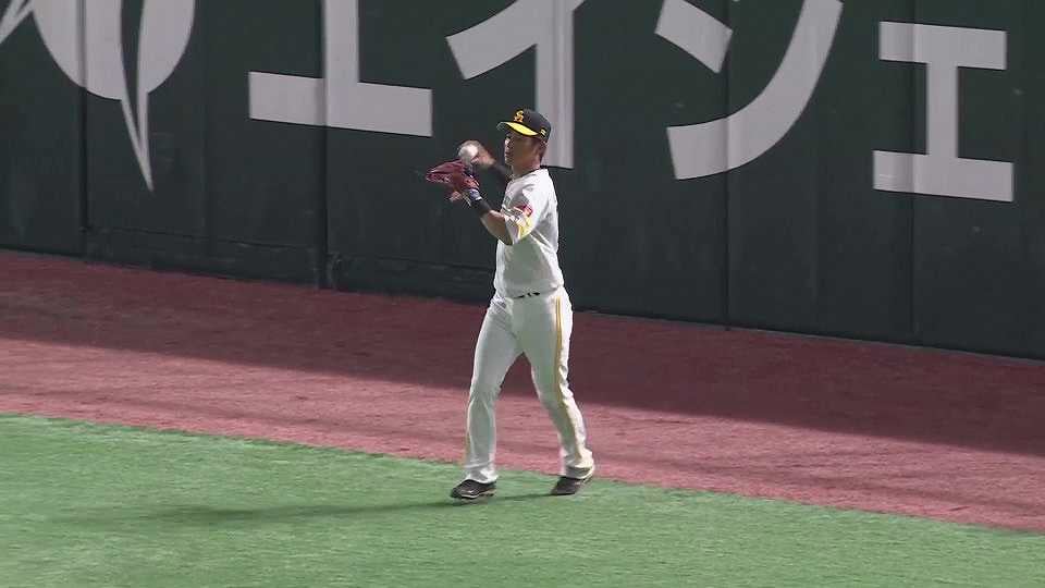 【ファーム】ホークス・上林誠知 右中間へ飛んだ打球へ追いつくスライディングキャッチ!!  2023年5月16日 福岡ソフトバンクホークス 対 オリックス・バファローズ