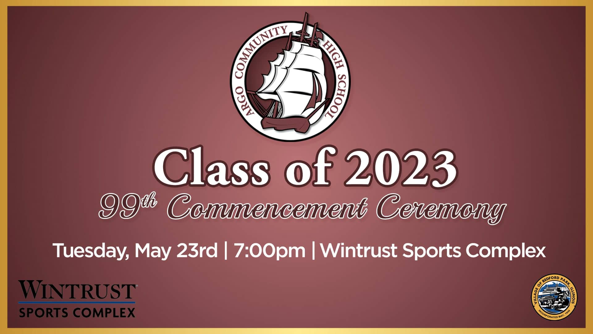 Argo Community High School's 99th Commencement Ceremony Class of 2023