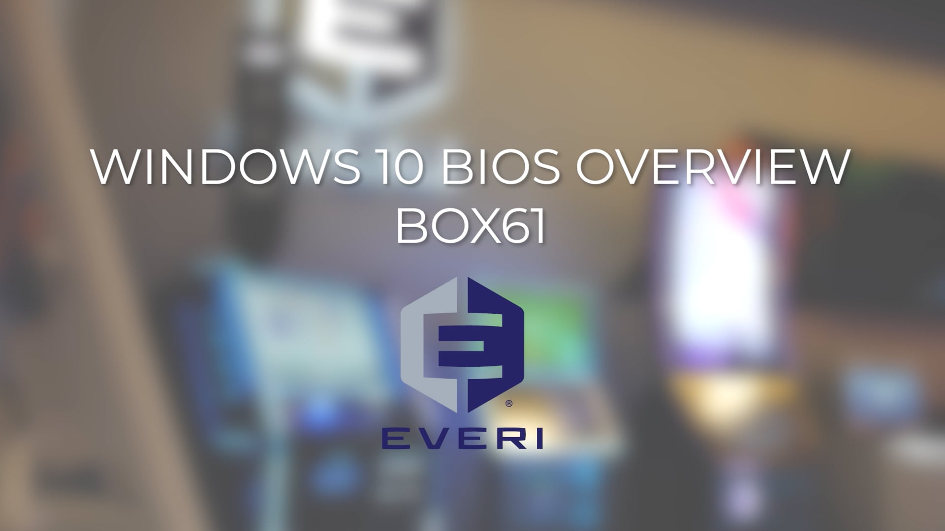 Windows 10 BIOS Overview - Box 61 PC on Vimeo