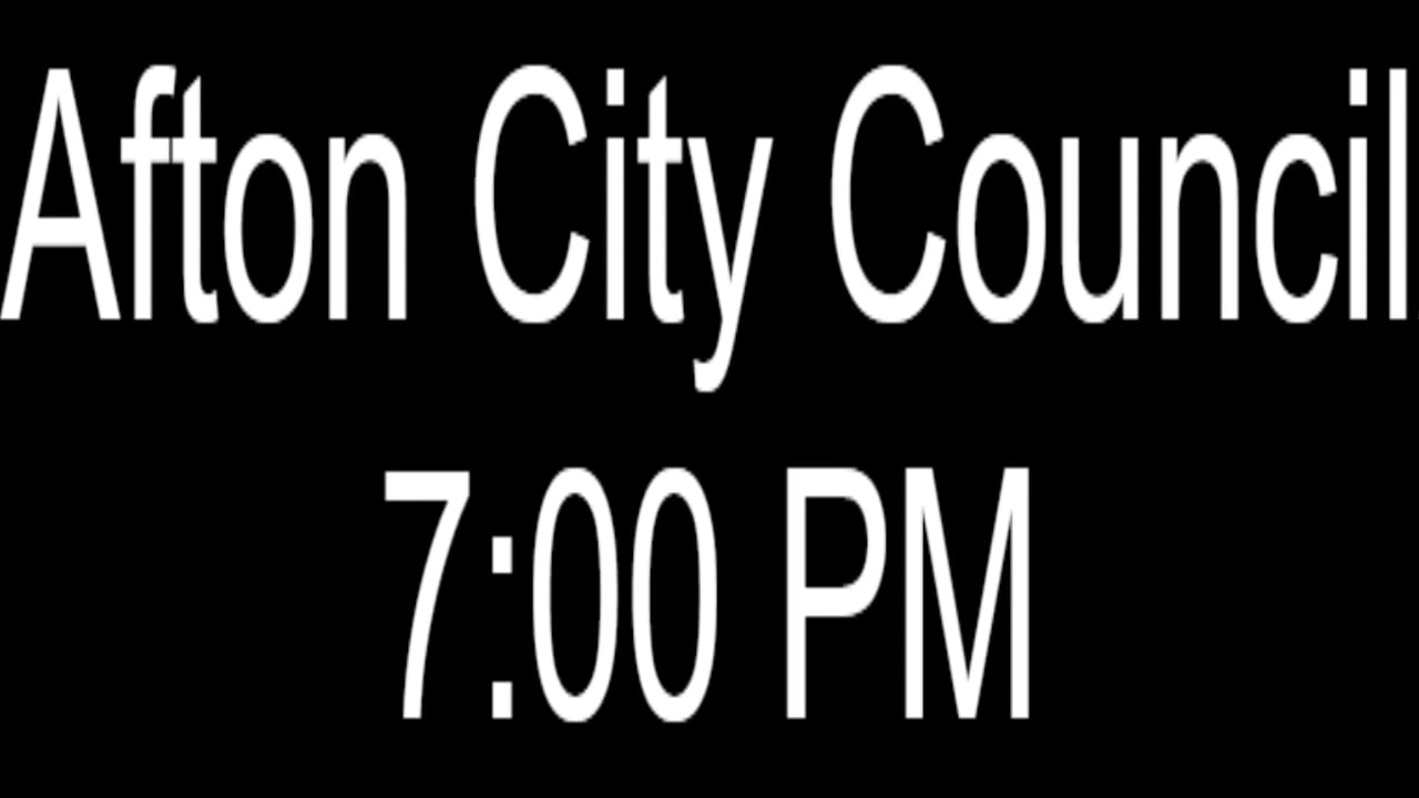 Afton City Council 5162023 on Vimeo