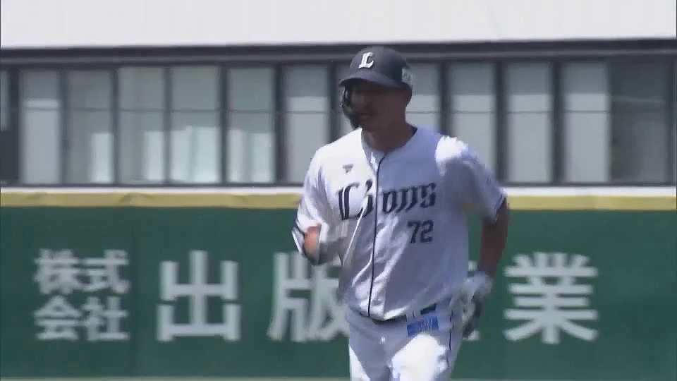 【ファーム】特大の一発!! ライオンズ・川越誠司 ライトスタンドへ先制2ランホームラン!!  2023年5月17日 埼玉西武ライオンズ 対 東京ヤクルトスワローズ