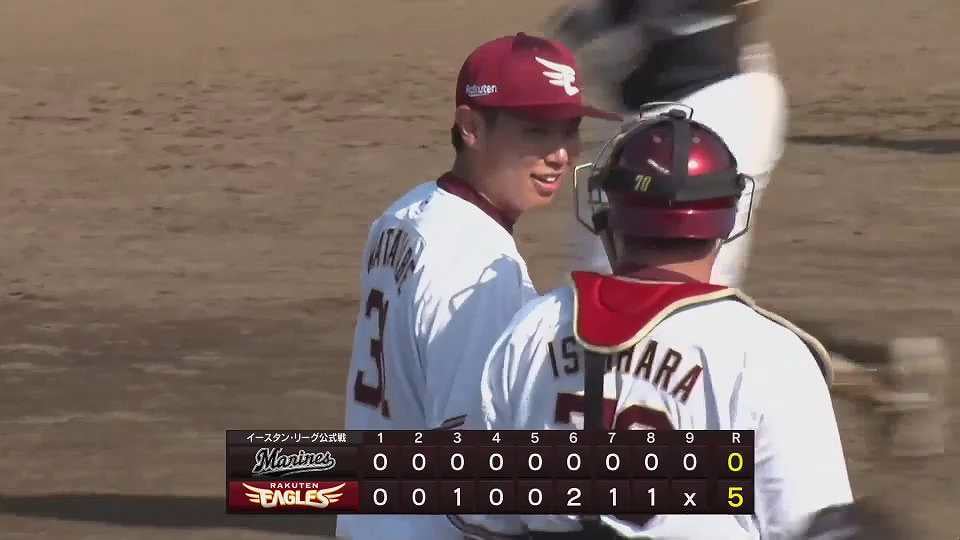【ファーム】イーグルスのドラ3ルーキー・渡辺翔太 1回無失点の力強い投球で試合を締める!!  2023年5月17日 東北楽天ゴールデンイーグルス 対 千葉ロッテマリーンズ