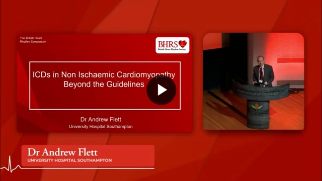 PREVIEW Primary prevention ICDs in NICM, beyond the guidelines – Andrew Flett