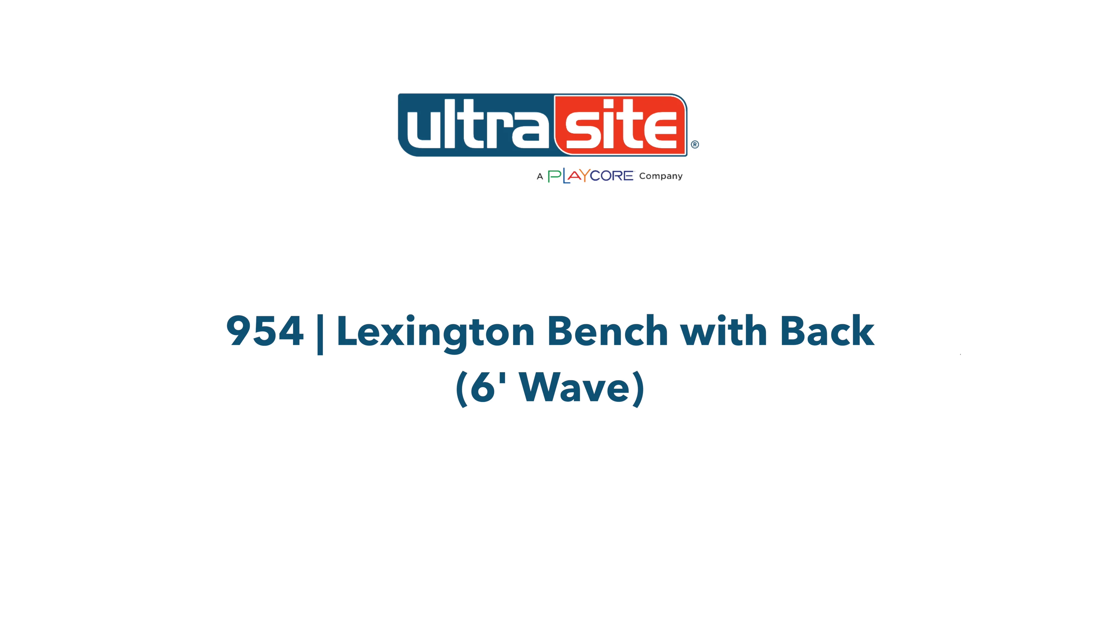 Lexington Bench with Back | Ultrasite