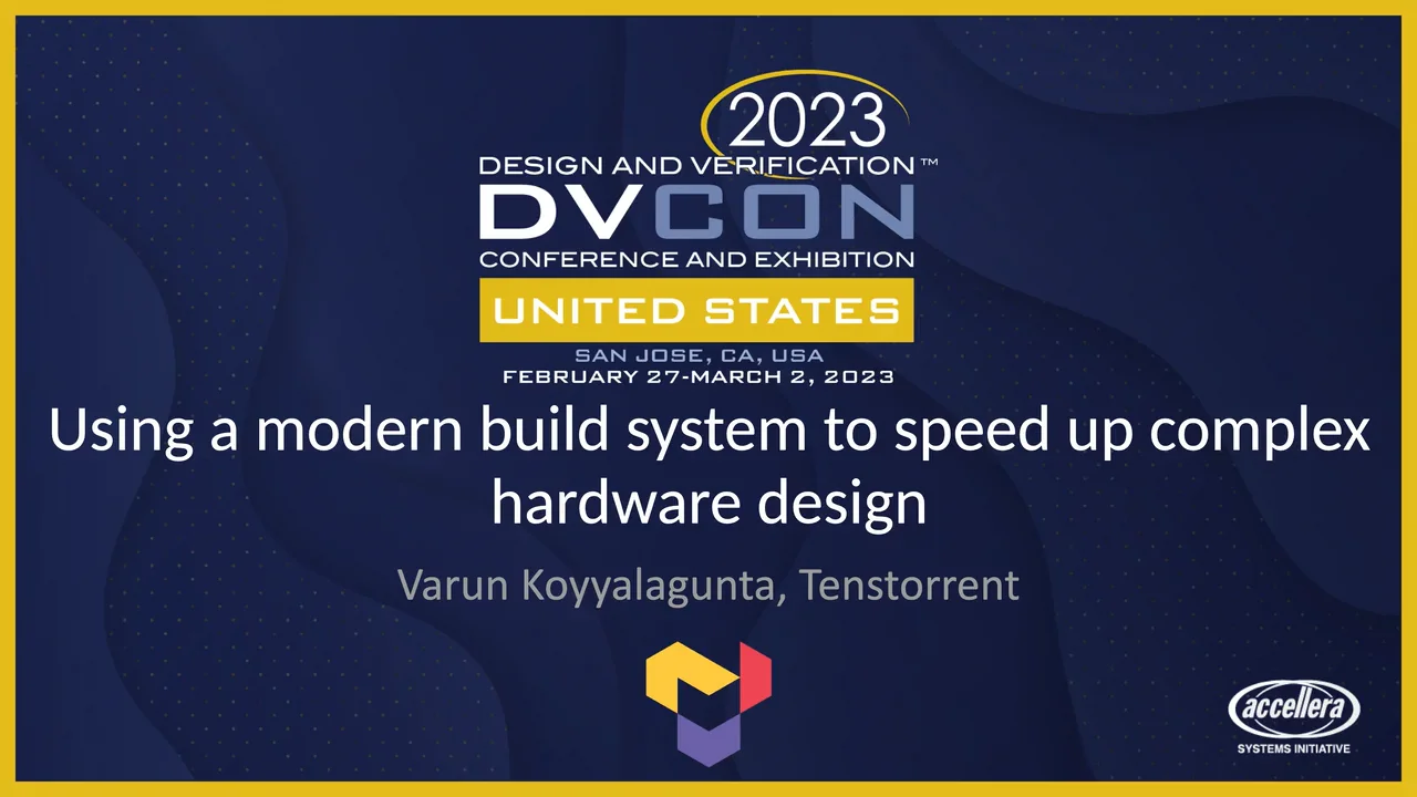Using a Modern Software Build System to Speed up Complex Hardware