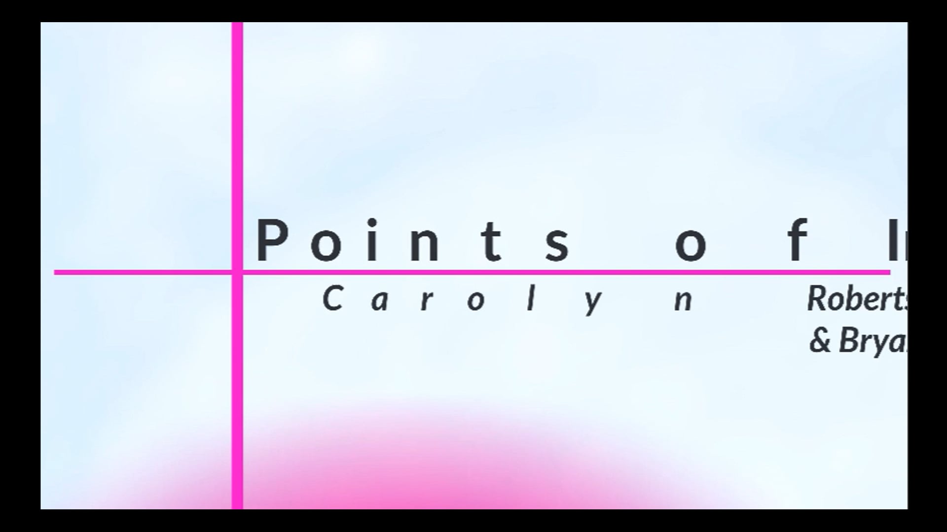 Points of Intersection VLOG #1