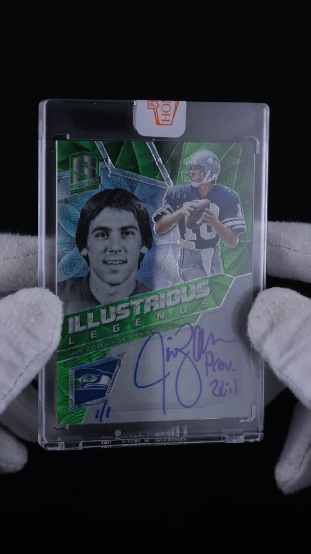 2020 Panini Honors '17 Spectra Illustrious Neon Green Jim Zorn AUTO 1/1 MBA  AUTH - Weekly Sunday Auction