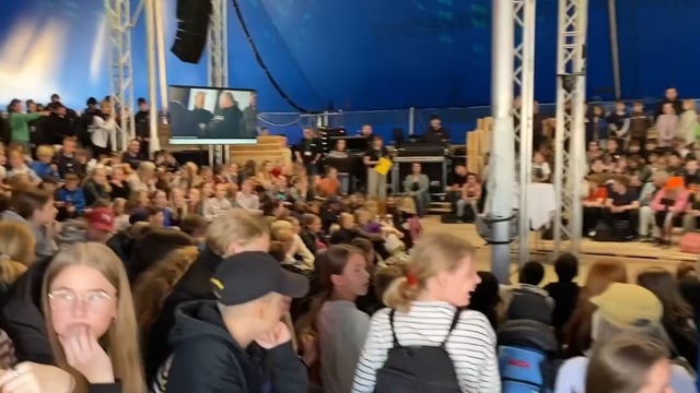 Skoleelever til naturmødet
