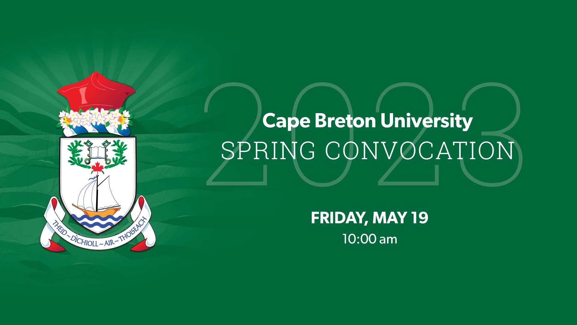 CBU Spring Convocation May 19th 2023 (10am) on Vimeo