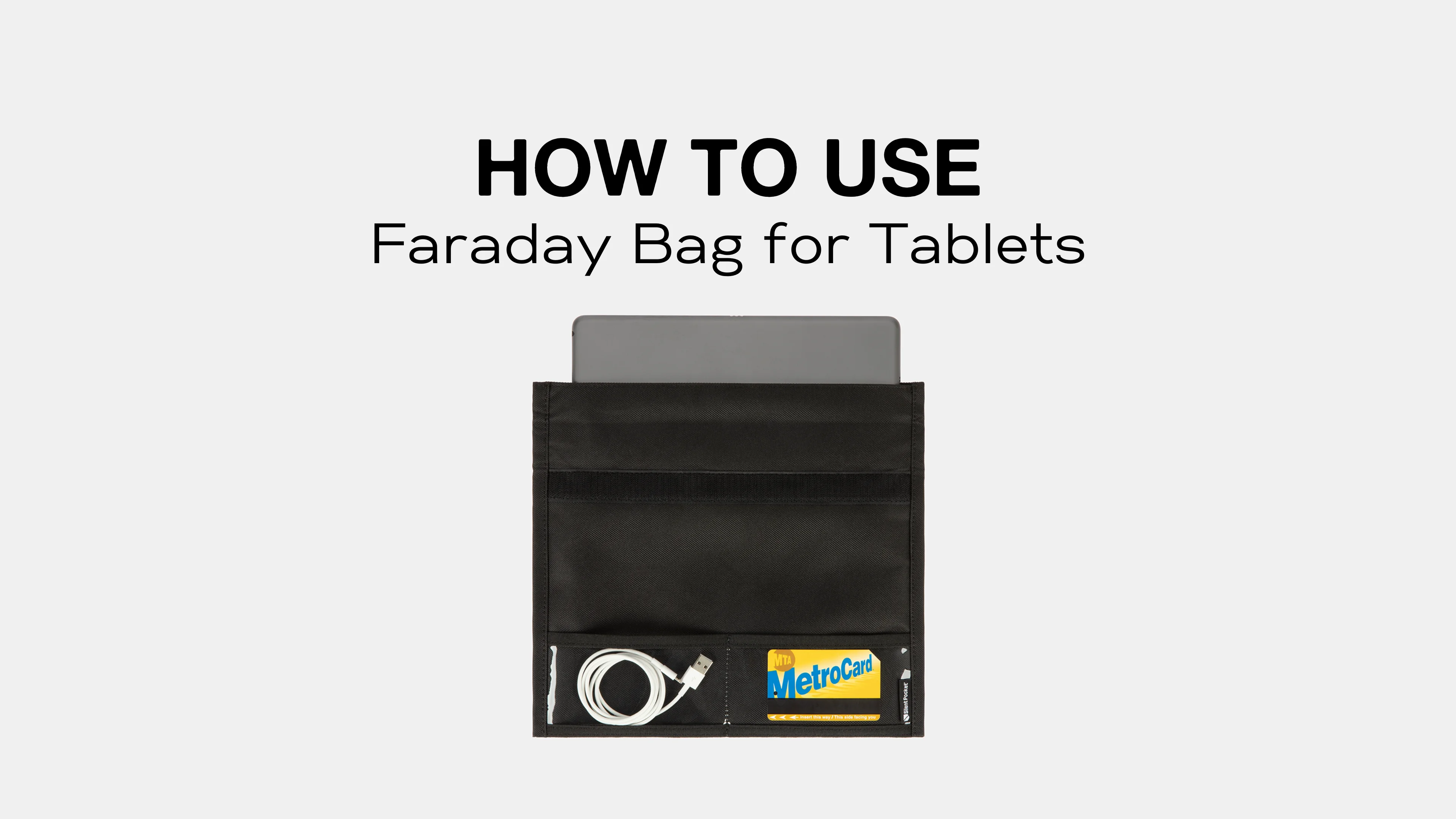 How to use SLNT Faraday Bags for Tablets on Vimeo