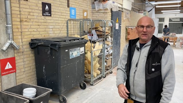 Affald sorteres og genanvendes i stor stil på EUC Nord