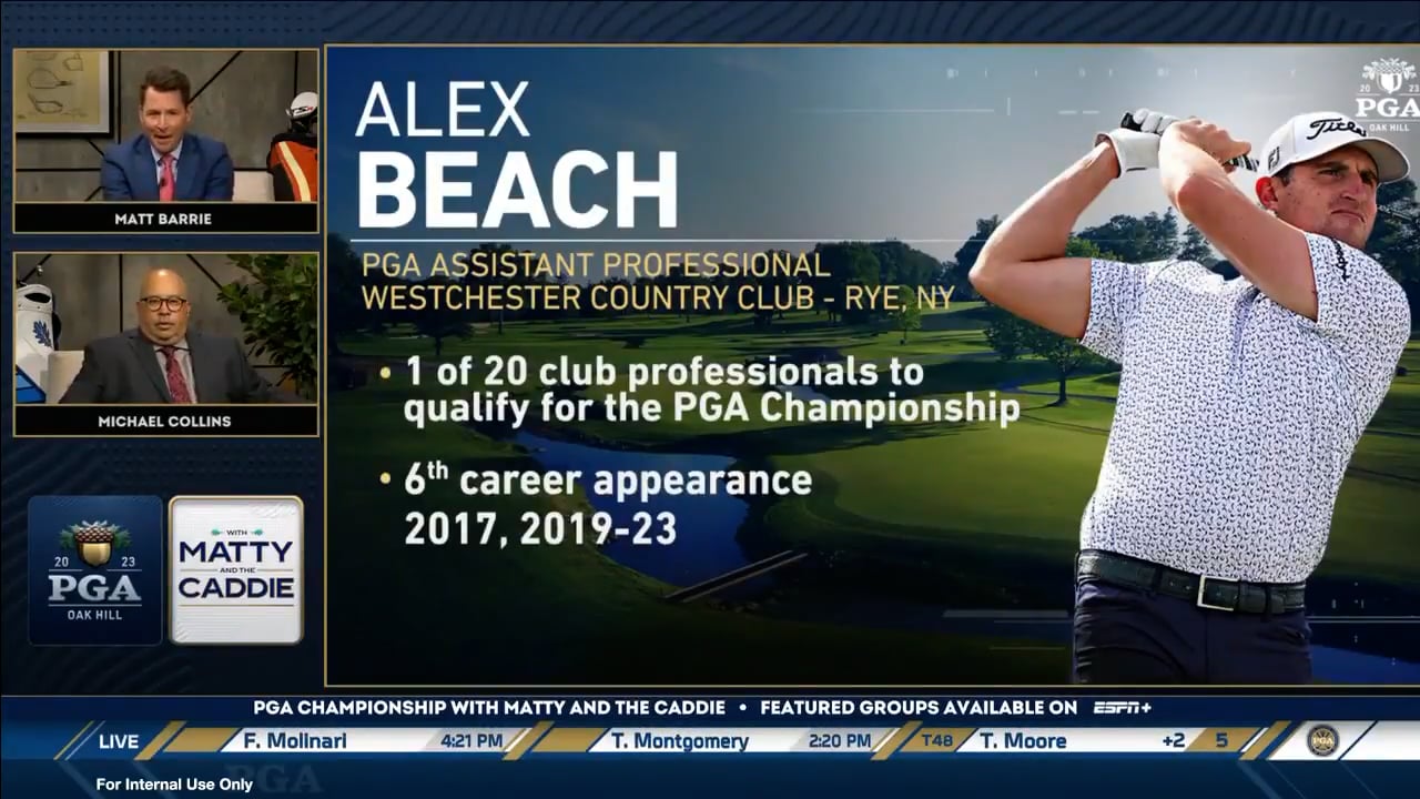 Alex Beach, PGA Joins Matty and the Caddie at the 2023 PGA Championship on Vimeo