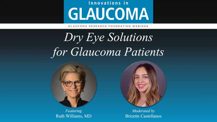 Dry Eye Solutions for Glaucoma Patients - Ruth D. Williams, MD on Vimeo