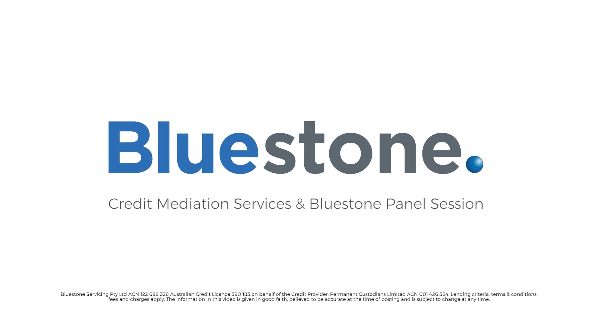 Credit Mediation Services & Bluestone Panel Session on Vimeo