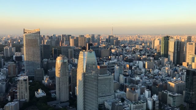 Trip to Tokyo, Japan. Aerial 360 video in 8K 