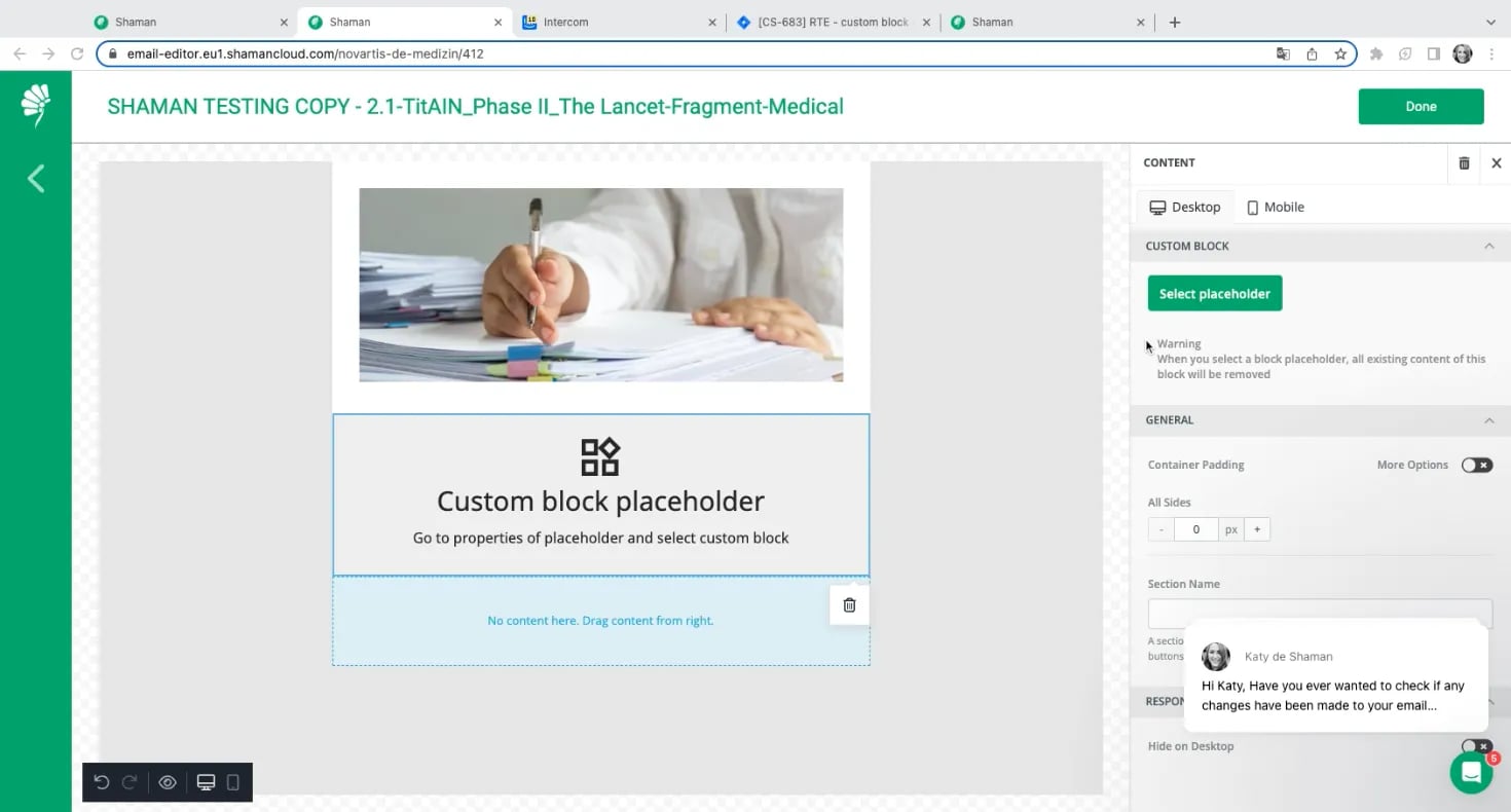 Can not edit custom block on Vimeo
