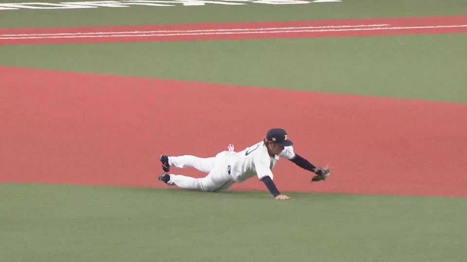 【7回表】二遊間は抜かせない!! バファローズ・大城滉二 ピンチの芽を摘むファインプレー!!  2023年5月19日 オリックス・バファローズ 対 北海道日本ハムファイターズ