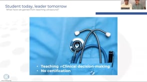 Student today, leader tomorrow . What have we gained from teaching ultrasound?