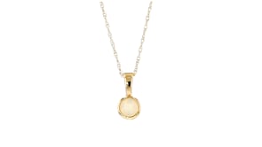 Opal Pendant Necklace in 14kt Yellow Gold