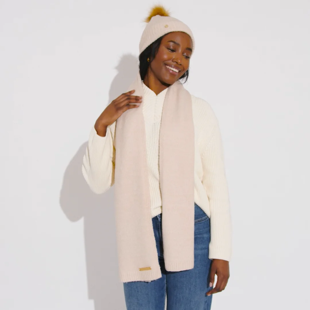 Scarf Katie Loxton Bobble Hat Katie Loxton Boxed Fine Knitted Hat