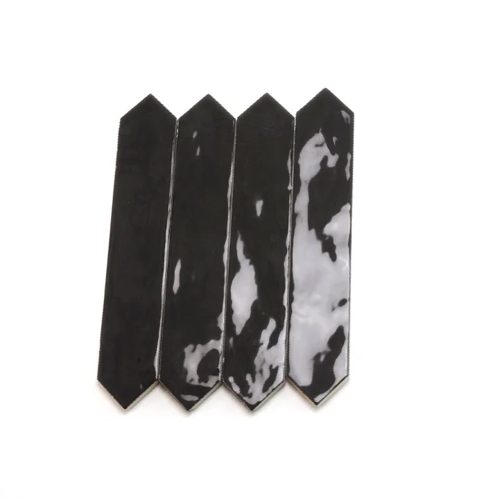 Picchetto Graphite Gloss Ceramic Picket Tile | Tile Club