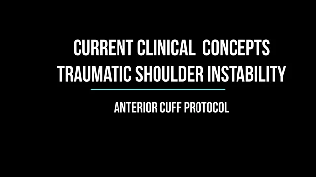 Rehabilitation Following Posterior Shoulder Stabilization  Published in  International Journal of Sports Physical Therapy