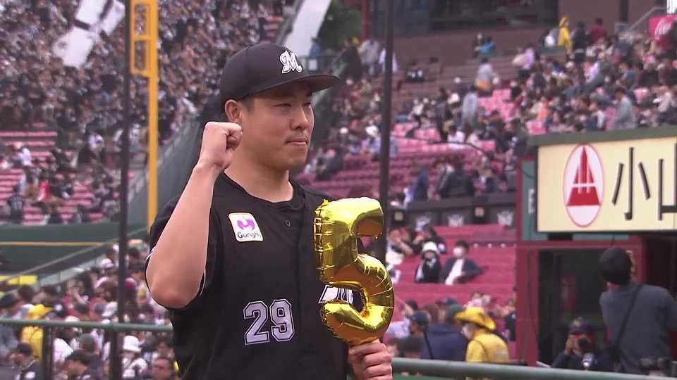 マリーンズ・西野勇士投手ヒーローインタビュー 5月20日 東北楽天ゴールデンイーグルス 対 千葉ロッテマリーンズ