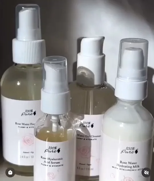 100 ビューティ・コスメ 【公式】100% Pure ローズウォーター ハイド